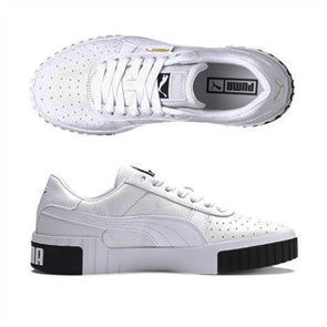 PUMA Womens Cali Shoe, White/Black