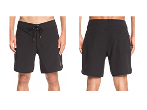 Quiksilver HIGHLINE SCALLOP BOARDSHORT, BLACK