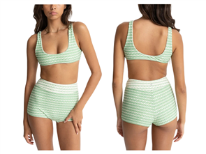 Rhythm CLEARWATER CROP TOP, SAGE