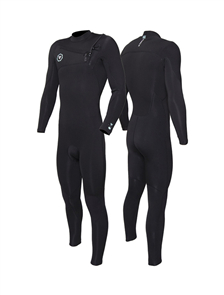 Vissla Wetsuits 7 SEAS 3/2mm FULL CHEST ZIP STEAMER, Black