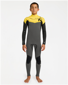 Billabong Wetsuits 3/2mm BOYS ABSOLUTE ULTRA CZ FULL STEAMER, ORANGE