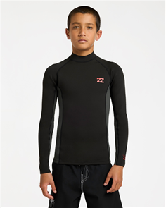 Billabong Wetsuits 1mm ABSOLUTE BOYS 8-16 LS WETSUIT JACKET, TAR BLK