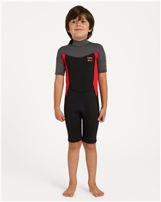 Billabong Wetsuits 2/2mm TODDLER 2-6 ABSOLUTE SPRINGSUIT, TRUE RED