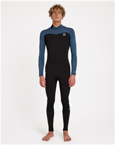 Billabong Wetsuits 3/2mm ABSOLUTE CORE BZ GBS STEAMER WETSUIT, DK DENIM