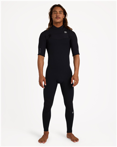 Billabong Wetsuits 2/2mm FURNACE REVO CZ SS STEAMER WETSUIT, BLACK