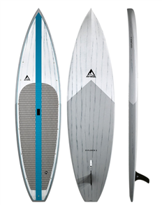 Adventure Paddle Explorer 2 CX Carbon Epoxy Sup, Grey Blue