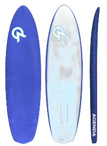 Agenda BEGINNERS CARBON + EVA FOAM PRONE FOIL BOARD, Blue,  6'2