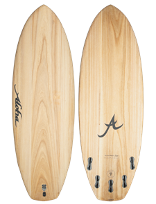 Aloha Ecoskin Black Panda 5 Fin (Fcsii) Surfboard, Ecoskin