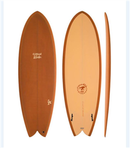 The Critical Slide Society Angler PU Surfboard, Ochre