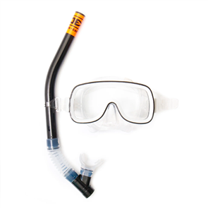 Ocean & Earth Atoll Silicon Mask & Snorkel - Black