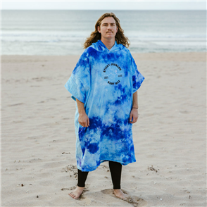 Sticky Johnson 100% Cotton Blue Tie Dye Hooded Towel (3 Sizes)