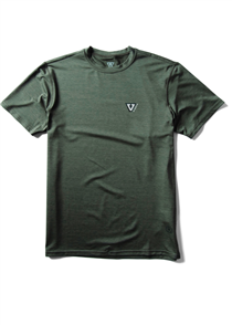 Vissla TWISTED ECO SS LYCRA RASH VEST, Military Heather