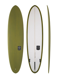 Creative Army Huevo PU Mini Mal Egg Surfboard, Khaki Tint