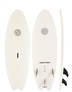 Gnaraloo Flounder Pounder Soft Surfboard, White