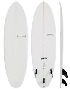 Modern Highline PU Surfboard, NEW 22-23 Clear