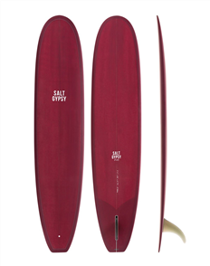 Salt Gypsy Surfboards Dusty Retro Longboard, Merlot Tint