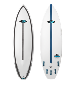 Sharpeye The Disco Cheater 5-Fin Surfboard, White