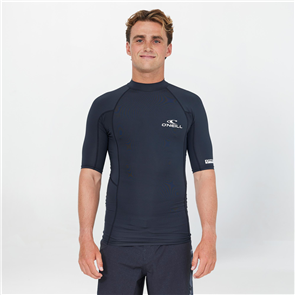 O'Neill CLEAN & MEAN SS RASH GUARD, BLACK