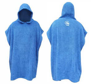 Curve 100% COTTON SURF CHANGING TOWEL EL PONCHO, BLUE