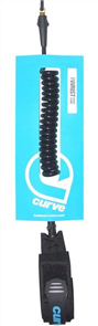 Curve Bodyboard Coil Wrist Leash - Double Swivel