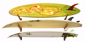 Unbranded Surfboard Wall Rack - Cor Wooden Double / Triple