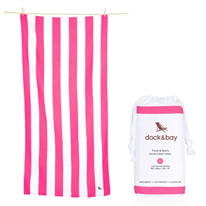 Dock & Bay Microfibre Beach Towel, Pink