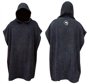 Curve 100% Cotton Surf Changing Robe - El Poncho, Charcoal