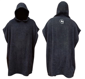 Curve Kids El Poncho Jr Surf Change Robe - Youth, Charcoal