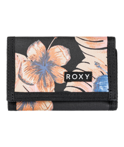 Roxy ANTHRACITE REEF FLOWER S WALLET, BLACK