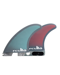 FCS II Harley LB  Retail Thruster Fin Set, Cool Grey