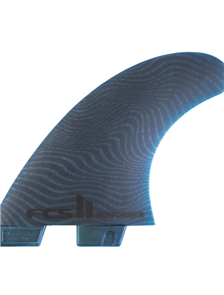 FCS II Performer Neo Glass Pacific Tri Fins, Blue