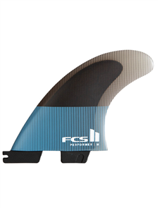 FCS II Performer PC Tri Retail Fins, Tranquil Blue