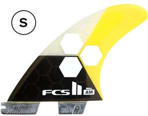 FCS II AM PC Small Yellow Thruster  Fins