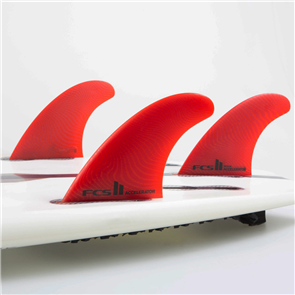 FCS II Accelerator Eco Neo Glass Large Red Thruster Fin Set