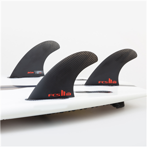 FCS II Fire Wire PC Large Black Thruster Fin Set