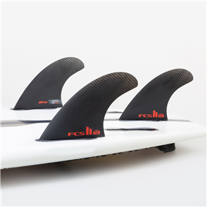 FCS II Fire Wire PC Medium Black Thruster Fin Set