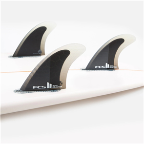 FCS II Reactor PC Large Thruster Fin Set, Charcoal/Black