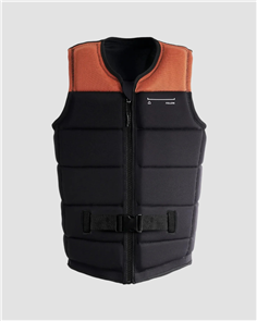 FOLLOW SECTION MENS VEST, BLACK/ORANGE