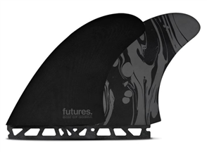 Futures Fiberglass Twin Fin Set, Son Of Cobra Black