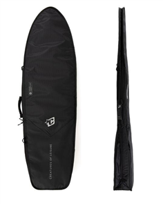 Creatures Of Leisure Fish Double DT2.0 Surfboard Bag, Blk/ Silver