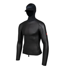 FLORENCE MARINE X Windshield Long Sleeve Hooded Rashguard, Black