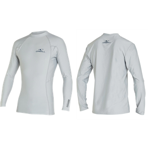 O'Neill Basic Skins LS Rash Tee, Cool Grey