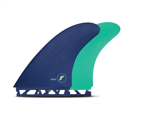 Futures Fiberglass Twin Fin Set, AKILA