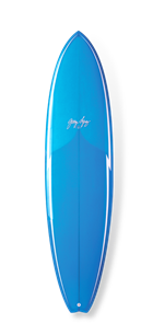 Gerry Lopez Little Darlin PU Five-fin, Light Blue, 7'11