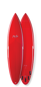 GERRY LOPEZ Pocket Rocket PU Tri-fin, Red, 6'10