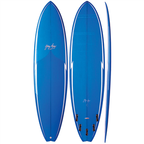 Gerry Lopez Little Darlin PU Five-fin, Blue, 7'0