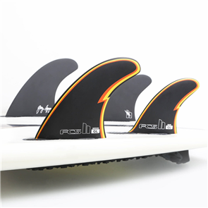 FCS II Gerry Lopez GL PC Medium Black Tri-Quad Retail Fins