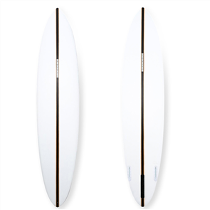 Haydenshapes Mid Length Glider PU Surfboard, Futures 2+1 Single Fin