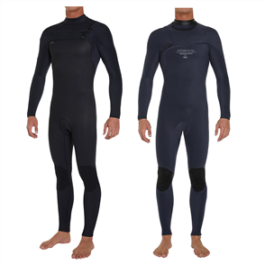 O'Neill HYPERFREAK Mens FULL FUZE 3/2+mm L/S Chest Zip Steamer, Black