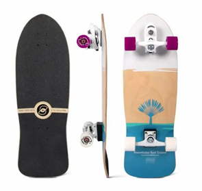 SmoothStar Pro Model Johanne Defay 31” Thruster D Surf Skateboard, White